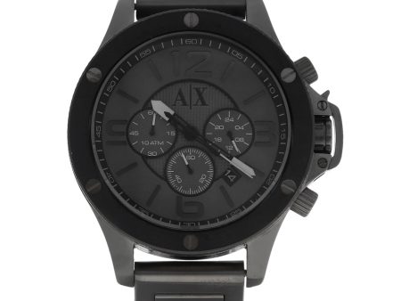 Reloj Armani Exchange para caballero en acero esmalte. Discount