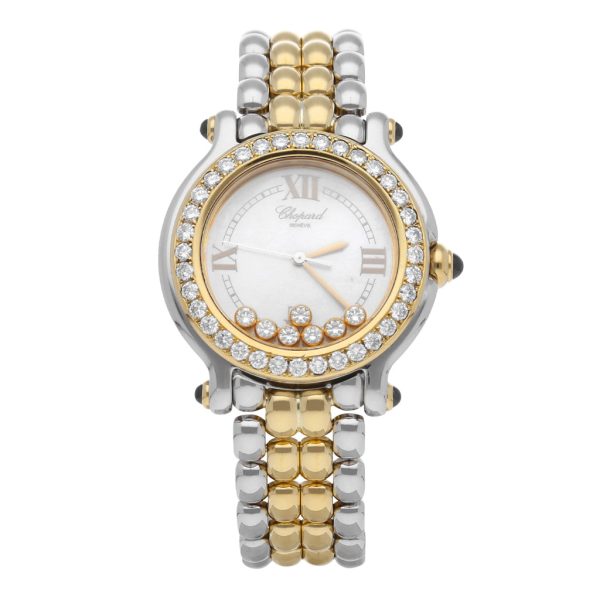 Reloj Chopard para dama modelo Happy Sport vistas en oro amarillo 18 kilates. Discount