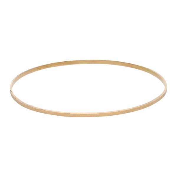 Pulsera de arillo estriada en oro amarillo 18 kilates. Online