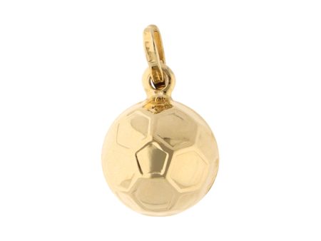 Dije diseño especial motivo balón en oro amarillo 14 kilates. Online Hot Sale