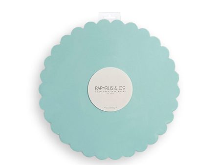 10  Scalloped Cake Board - Pastel Blue Fashion