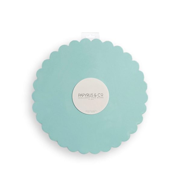 10  Scalloped Cake Board - Pastel Blue Fashion