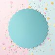 10  Scalloped Cake Board - Pastel Blue Fashion