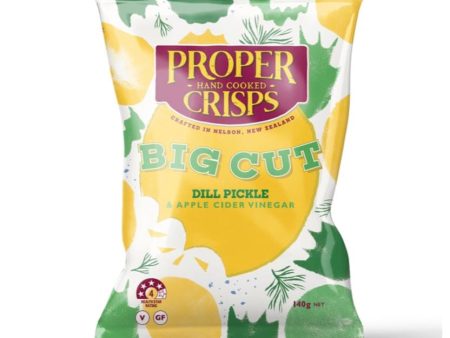 Proper Crisps BIG CUT Dill Pickle 140g Online