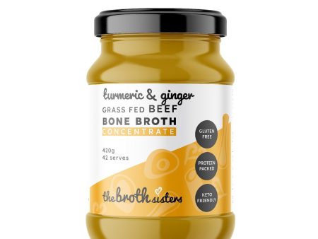 Bone Broth Concentrate Beef Turmeric & Ginger 420g Online now