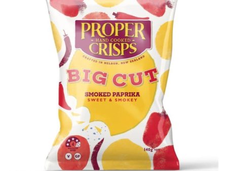 Proper Crisps BIG CUT Smoked Paprika 140g Hot on Sale